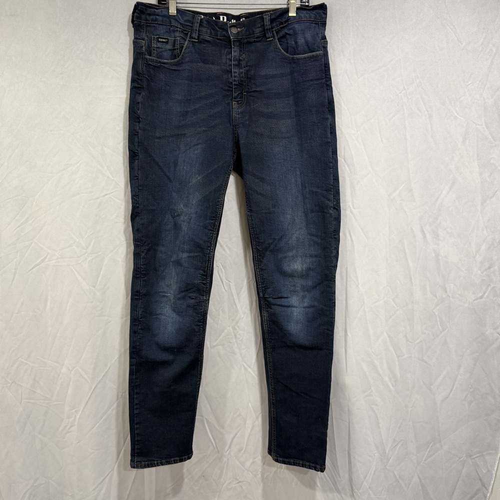 Bull-it Jeans Mens 34 L  Blue Straight Fit Covec Motorcycle Flex Riding